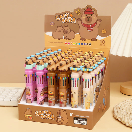 Capybara 10 in 1 Multicolor Pen