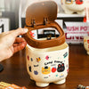 Cute Cartoon Click-Clack Mini Dustbin