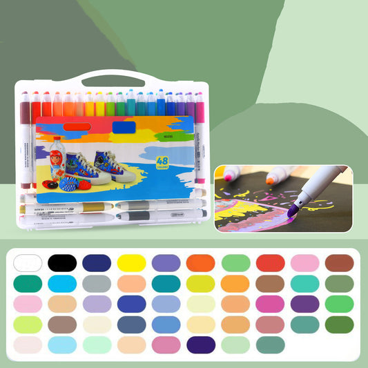 48 Colors Premium Art Markers - Double-Headed