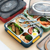 Tento Bento 4-Compartment 1100ml Stainless Steel Lunch Box