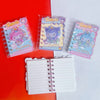 Cute pastel notebook with kawaii design, spiral binding, and smooth paper for journaling.