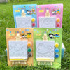 DIY Canvas Easel Painting Kit - 3 Colors & Brush