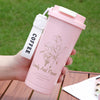 Stainless Steel Vintage Flower Style Coffee Thermos Cup 500ml
