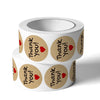 Cute Thank You Sealing 500 Sticker Roll