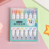 Cat Paw Double-Sided Highlighters – 6 Pens, 12 Colors
