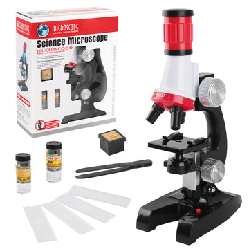 1200X Magnification Microscope | Science Lab Kit with Slides & Tools