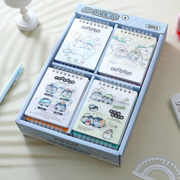 A7 Penguin Mini Spiral Notebook