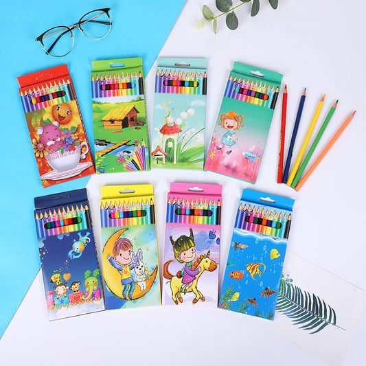 Cute Cartoon 12-Color Pencil Set