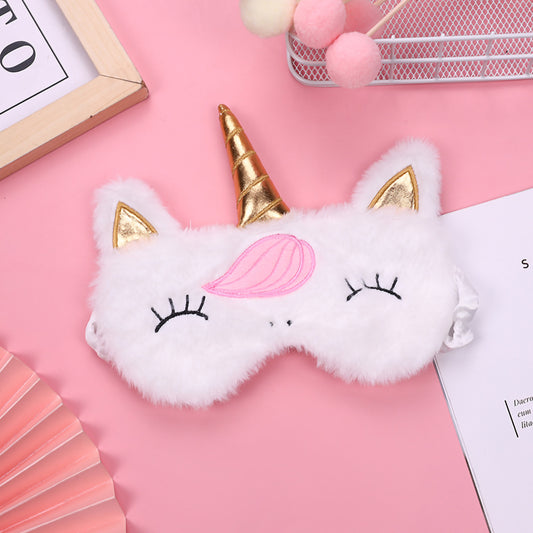 Cute Plush Animal Sleep Mask – Soft, Fluffy & Super Adorable