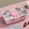 Personalized Stainless Steel 3-compartment Lunch Box with Bowl