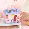 Cute House Piggy Bank with DIY stickers