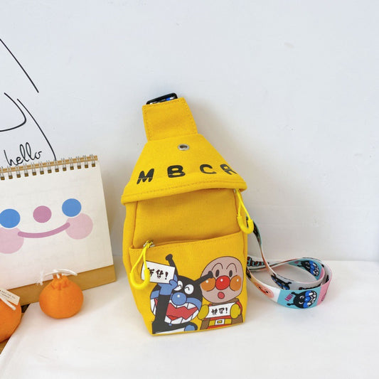 Trendy Cartoon Chest Bag | Travel-Friendly Canvas Sling Bag