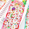 Cute Christmas stickers used on diary and phone for decoration.
