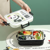 Retro Panda TV 3-Grid Stainless Steel Lunch Box