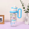 Vibrant 860ml Kids' Cartoon Sipper Bottles - Fun & Durable