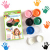Safe & Washable Finger Paint Set – 6 For Toddlers/Kids