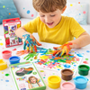 Safe & Washable Finger Paint Set – 6 For Toddlers/Kids