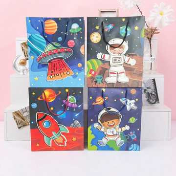 3D Space Theme Paper Bags / Party Favor Bags