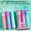 Pastel 360° Precision Pencil-Shaped Eraser Set - 3 Pcs