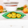 Happy Pea Pod Soft Stuffed Plush Toy - Cuddly & Sweet