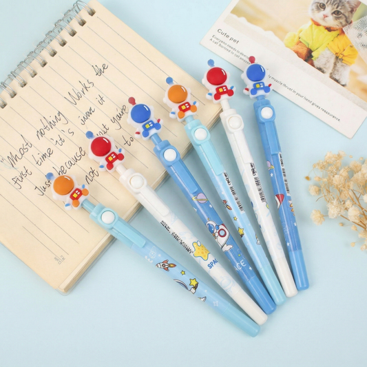 Astronaut Spinning Ballpoint Pen - 0.7mm Smooth Writing Pen