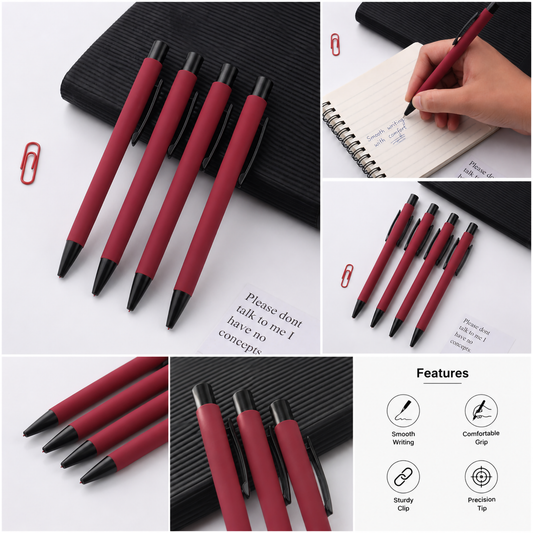 Matte Maroon Personalized Ballpoint Pen