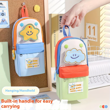 Nice Day Aesthetic  Small  Pouch with Detachable Patch | Large Capacity Storage