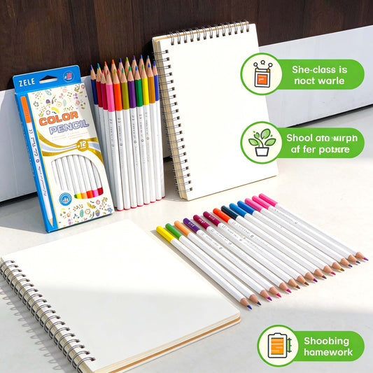 Smooth 12 Shades Color Pencil Set