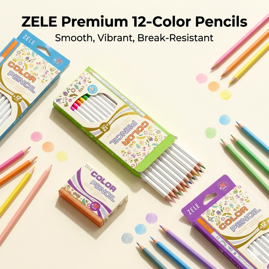 Smooth 12 Shades Color Pencil Set