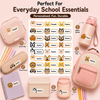 Personalized Cute Cartoon Animal Face Theme Name Stickers | Waterproof UV DTF Labels | 24 Stickers
