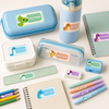 Personalized Cute Dinosaur Name Label Stickers for Kids | Waterproof UV DTF Labels | 12 Stickers