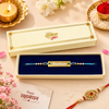 Personalized Evil Eye Metal Rakhi for Brother | Laser Engraved Personalized Name Rakhi