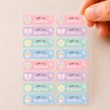 Personalized Kids Pastel Kawaiii Name Stickers | Waterproof UV DTF Labels | 16 Stickers