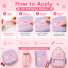 Personalized Kids Pastel Kawaiii Name Stickers | Waterproof UV DTF Labels | 16 Stickers