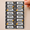 Personalized Kids Space Theme Name Stickers | Waterproof UV DTF Labels | 16 Stickers