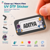 Personalized Kids Space Theme Name Stickers | Waterproof UV DTF Labels | 16 Stickers