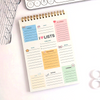 Aesthetic Pastel To-Do List Daily Planner Spiral Notepad