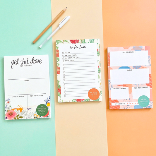Aesthetic Weekly Planner Notepad (60 Sheets)