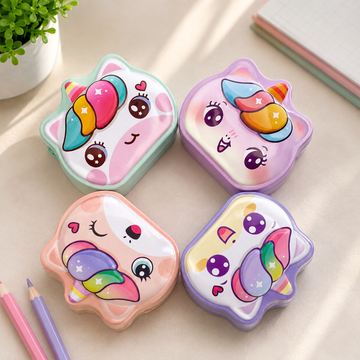 Portable Dual-Hole Unicorn Pencil Sharpener