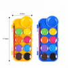8 Colors Solid Watercolor Paint Set with Brush | Portable Pocket Watercolor Cakes