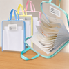 Portable Transparent School File Folder | 13 Grid Transparent School File Folder