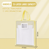 Portable Transparent School File Folder with 13-Layer |13 Grid Transparent School File Folder