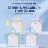 Portable Transparent School File Folder with 13-Layer |13 Grid Transparent School File Folder