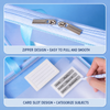 Portable Transparent School File Folder with 13-Layer |13 Grid Transparent School File Folder