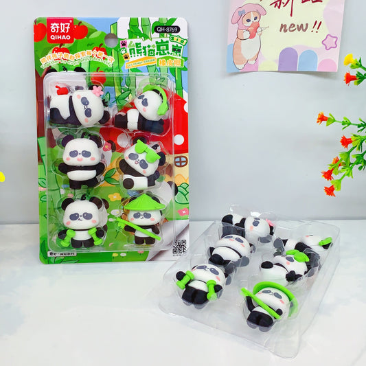 Qihao DIY Panda Eraser Set | Erase & Play