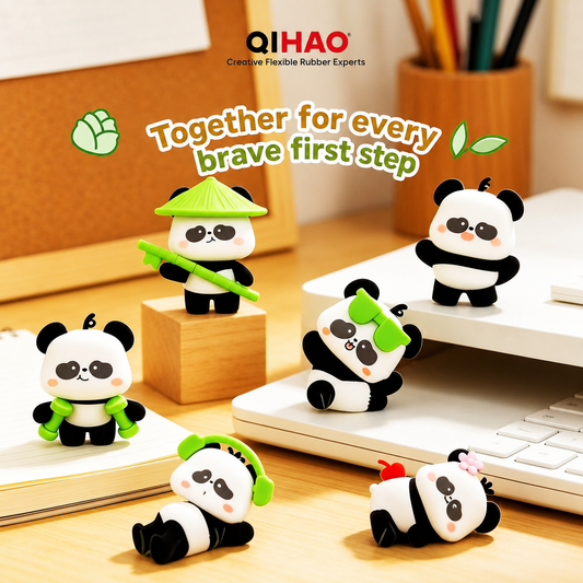 Qihao DIY Panda Eraser Set | Erase & Play