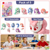 Qihao DIY Unicorn Eraser Set of 5pcs | Eraser & Desk Decor