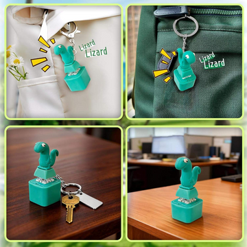 Quirky Sound-Making Fidget Toy & LED Keychain