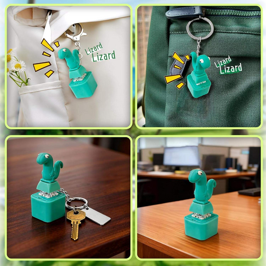 Quirky Sound-Making Fidget Toy & LED Keychain