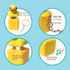 Quirky Sound-Making Fidget Toy & LED Keychain